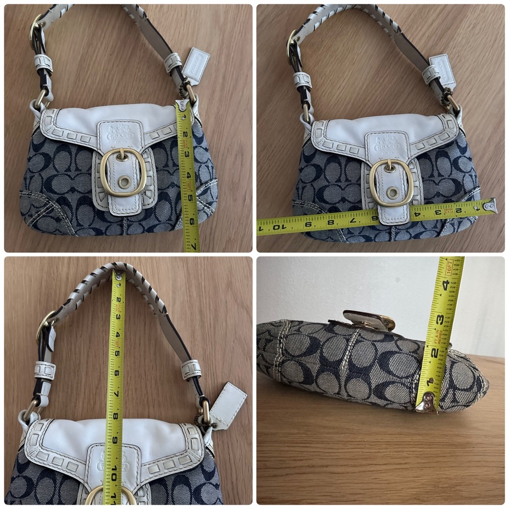 Coach Bleeker Denim Shoulder Bag - Picture 2 of 14
